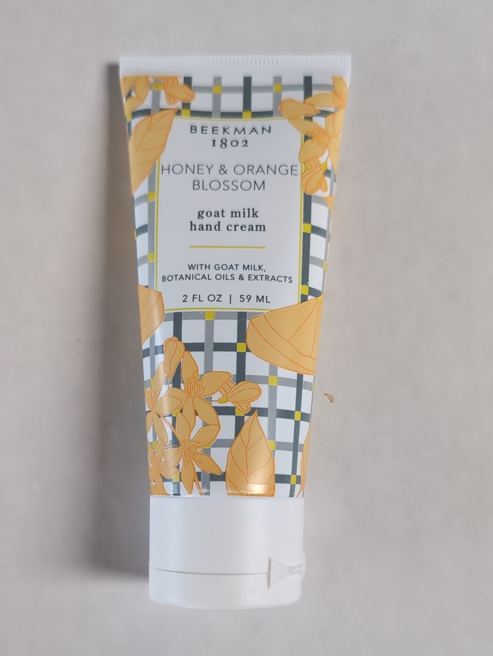 Beekman 1802 Honey & Orange Blossom Goat Milk Hand Cream - Yellow Floral Tube